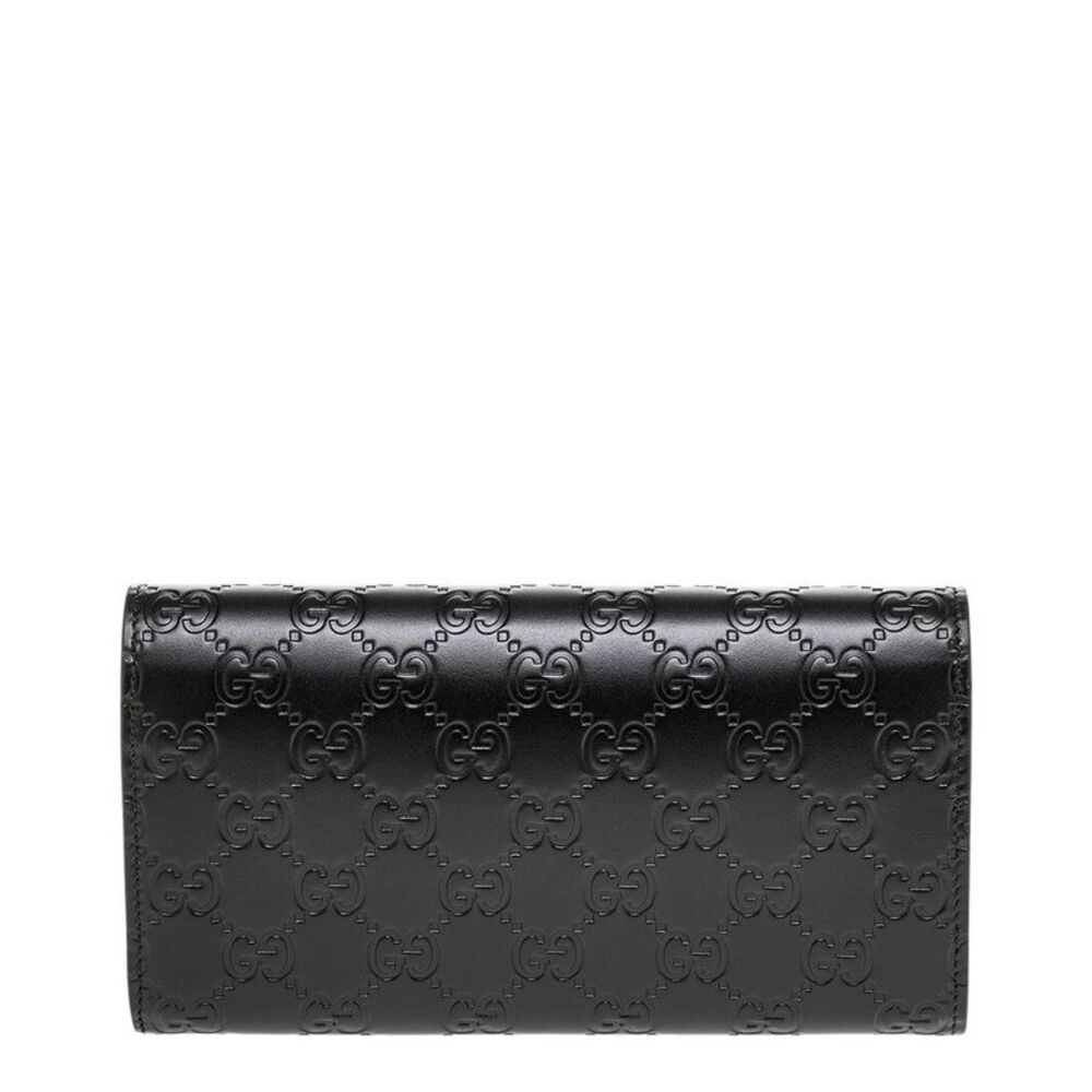 Gucci Guccissima Leather Long Wallet, Black - Picture 2 of 3